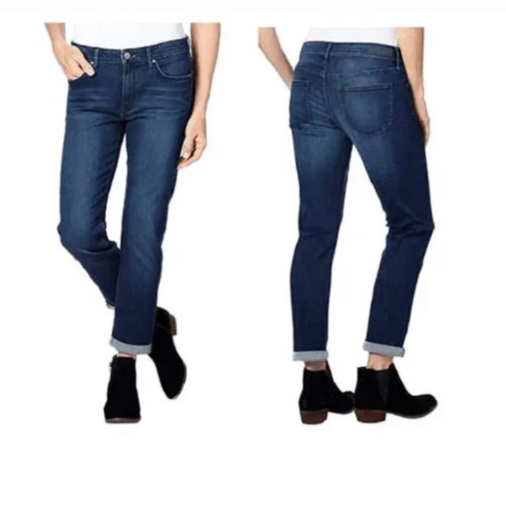 Calvin Klein Womens Slim Boyfriend Jeans Inkwell Size 8